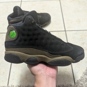 Jordan 13 black and olive (Youth)